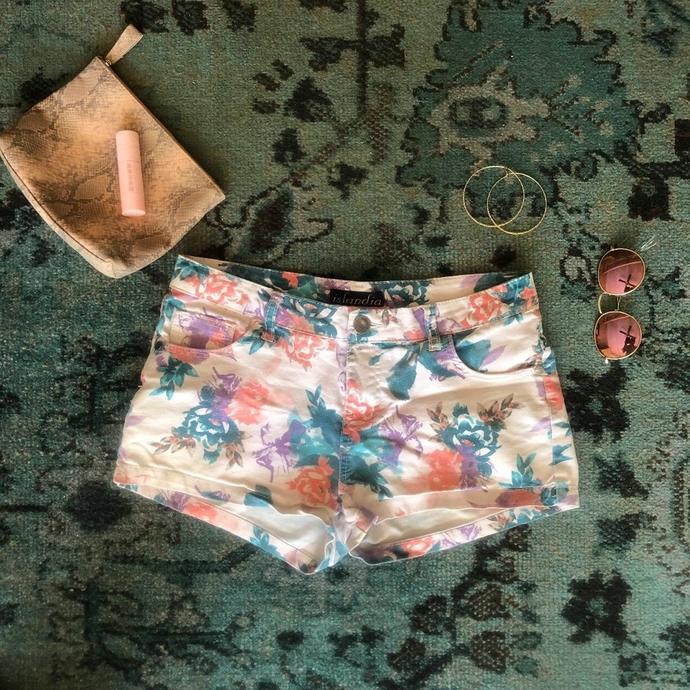 Tropical Mini Shorts